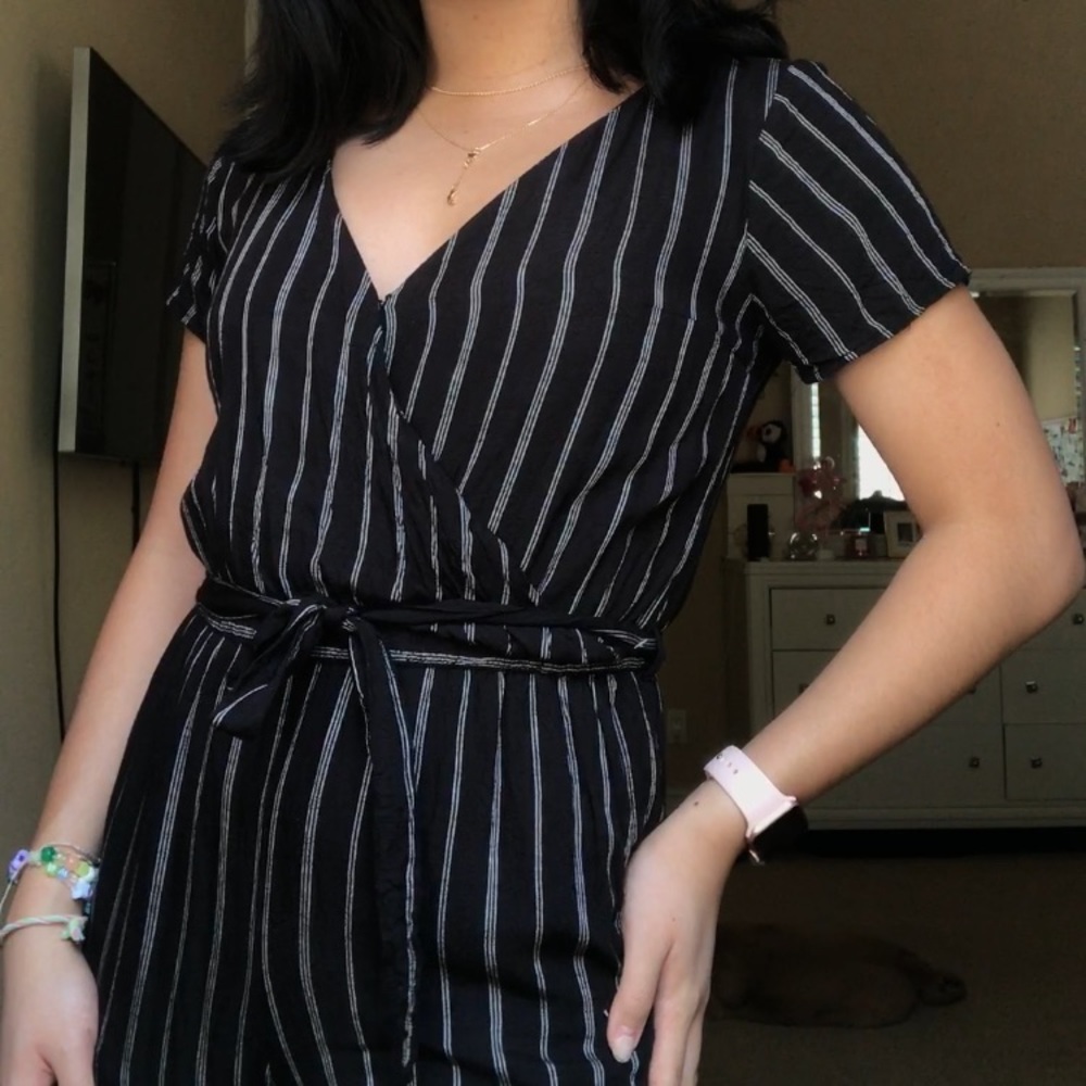 Striped jumpsuit
